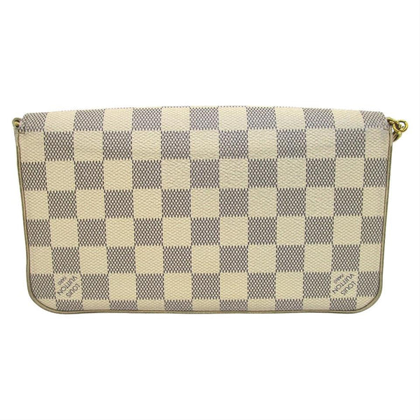 LOUIS VUITTON Felicie Pochette Damier Azur Canvas Shoulder Handbag N63106