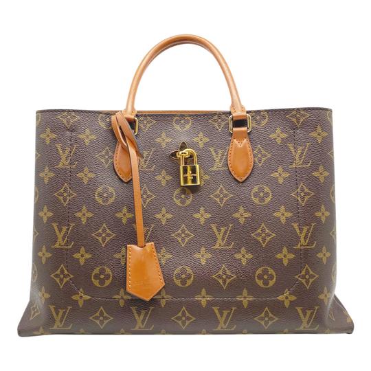Flower Tote bag in brown monogram canvas Louis Vuitton - Second Hand / Used  – Vintega