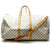 Louis Vuitton Keepall Damier Azur Bandouliere 55 White Canvas Weekend/Travel Bag