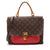 Louis Vuitton Marignan Brown Satchel Red Monogram Canvas Shoulder Bag