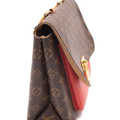 Marignan cloth handbag Louis Vuitton Brown in Cloth - 30476570