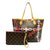 Louis Vuitton Neverfull Bay Mm Rose Ballerine Poppy Brown Monogram Canvas Tote