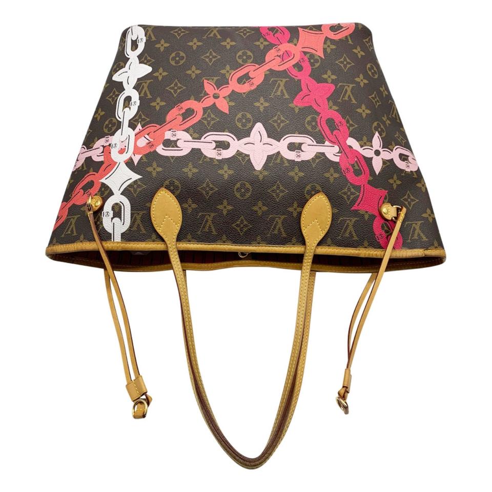Louis Vuitton Neverfull Bay Mm Rose Ballerine Poppy Brown Monogram Can -  MyDesignerly