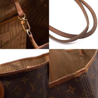Louis+Vuitton+Neverfull+Tote+Bag+GM+Brown+Monogram+Canvas for sale online