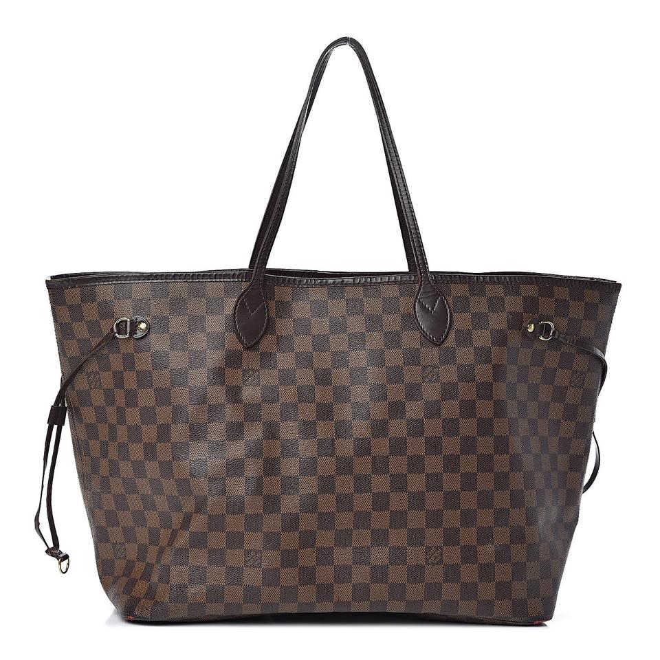 Louis Vuitton Neverfull Gm Damier Ebene Brown Coated Canvas Tote