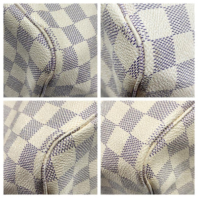 Louis Vuitton Neverfull Gm White Damier Azur Canvas Tote