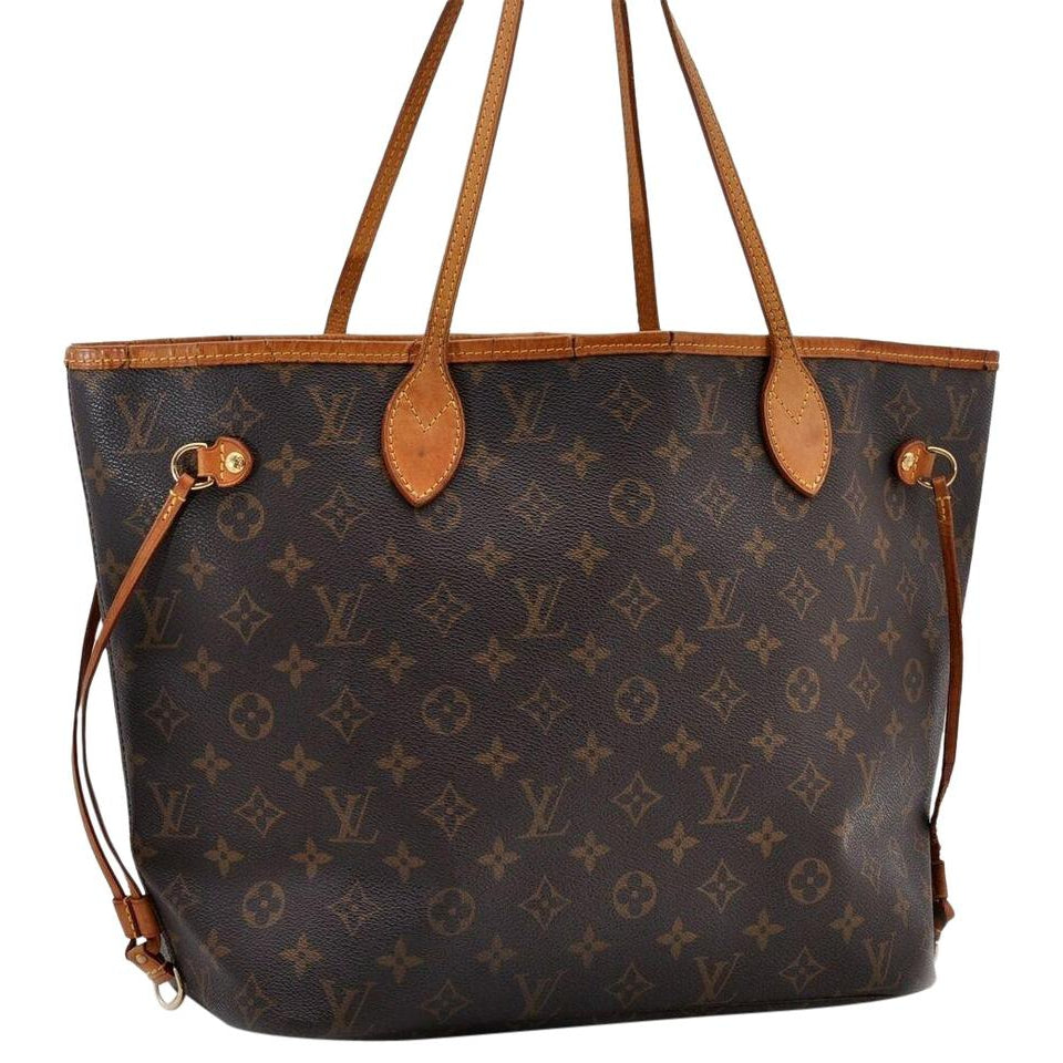 Louis Vuitton Neverfull Mm Brown Monogram Canvas Tote