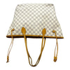 Louis Vuitton Neverfull Mm White Damier Azur Canvas Tote