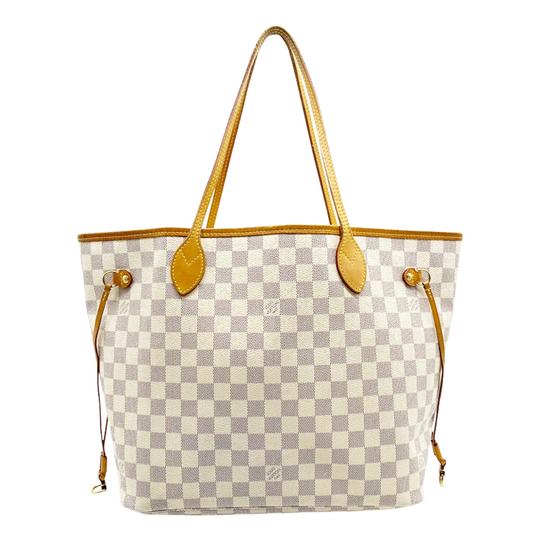 Louis Vuitton Damier Azur Iena MM - White Totes, Handbags