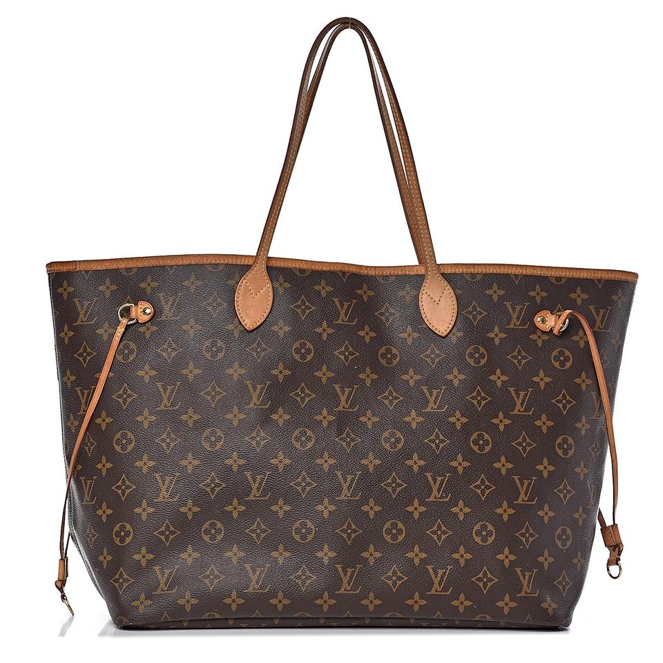 Louis Vuitton Neverfull Neo Gm Cerise Monogram Brown Canvas & Leather Tote