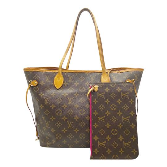 Louis Vuitton Neverfull Neo Mm Pivoine Brown Monogram Canvas Tote