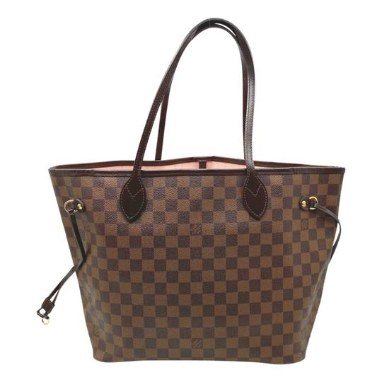 Louis vuitton Neverfull Neo Mm Rose Ballerine Brown Damier Ébène Canvas Tote