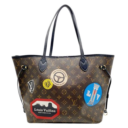 Louis Vuitton Neverfull World Tour Mm Limited Edition Monogram Canvas Shoulder Bag