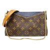 Louis Vuitton Pallas Clutch Bleu Marine Blue Monogram Canvas Shoulder Bag