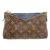 Louis Vuitton Pallas Clutch Bleu Marine Blue Monogram Canvas Shoulder Bag