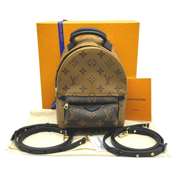 Louis Vuitton Palm Springs Backpack Reverse Monogram Canvas PM Brown 2166332