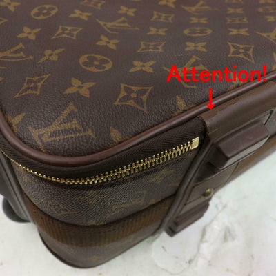 Brown Louis Vuitton Damier Ebene Pegase 60 Travel Bag