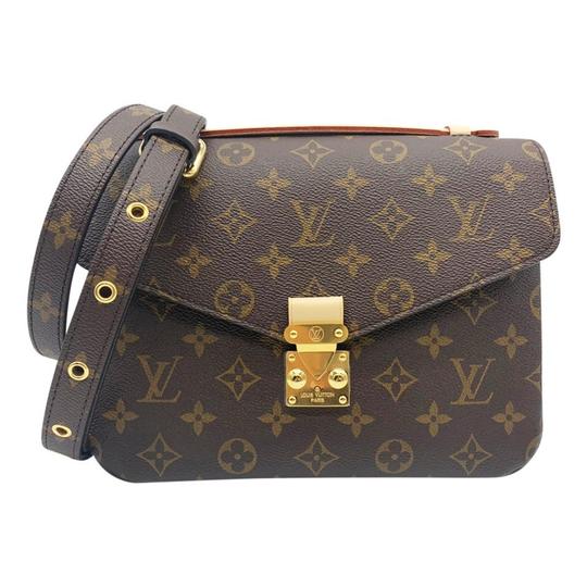 Louis Vuitton Pochette Metis Brown Monogram Canvas Shoulder Bag