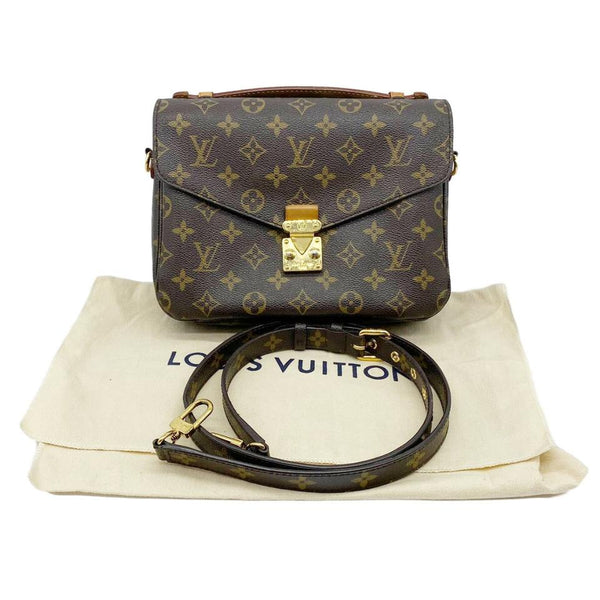 Louis Vuitton Pochette Metis Brown Monogram Canvas Shoulder Bag