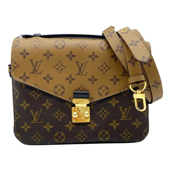 Louis Vuitton Pochette Métis Shoulder Bag Brown Canvas M40780