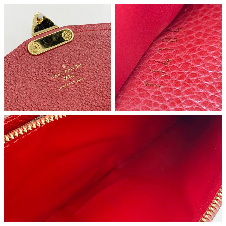 Saint-germain leather crossbody bag Louis Vuitton Red in Leather