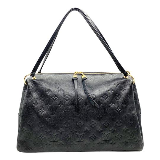 Louis Vuitton Black Monogram Empreinte Leather Ponthieu MM Bag