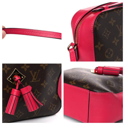 Louis+Vuitton+Saintonge+Crossbody+Coquelicot+Brown+Freesia+Pink+Canvas+ Monogram for sale online
