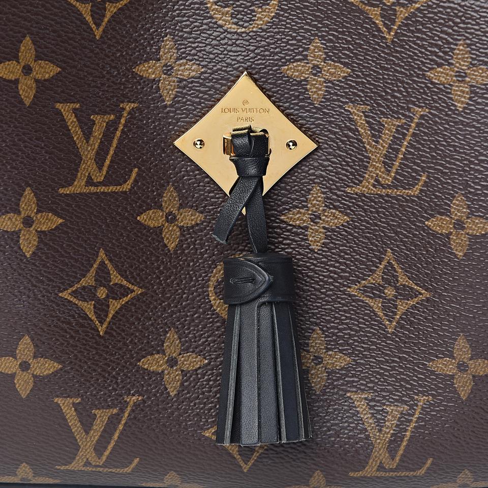 LOUIS VUITTON Saintonge Monogram Canvas Shoulder Bag Noir Black