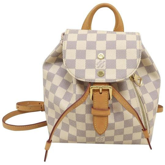 Louis+Vuitton+Sperone+Backpack+BB+White+Canvas for sale online