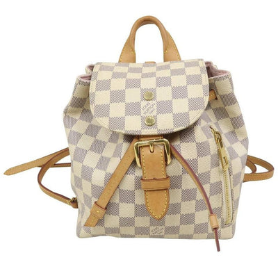 Louis Vuitton lv woman small backpack Damier ebene