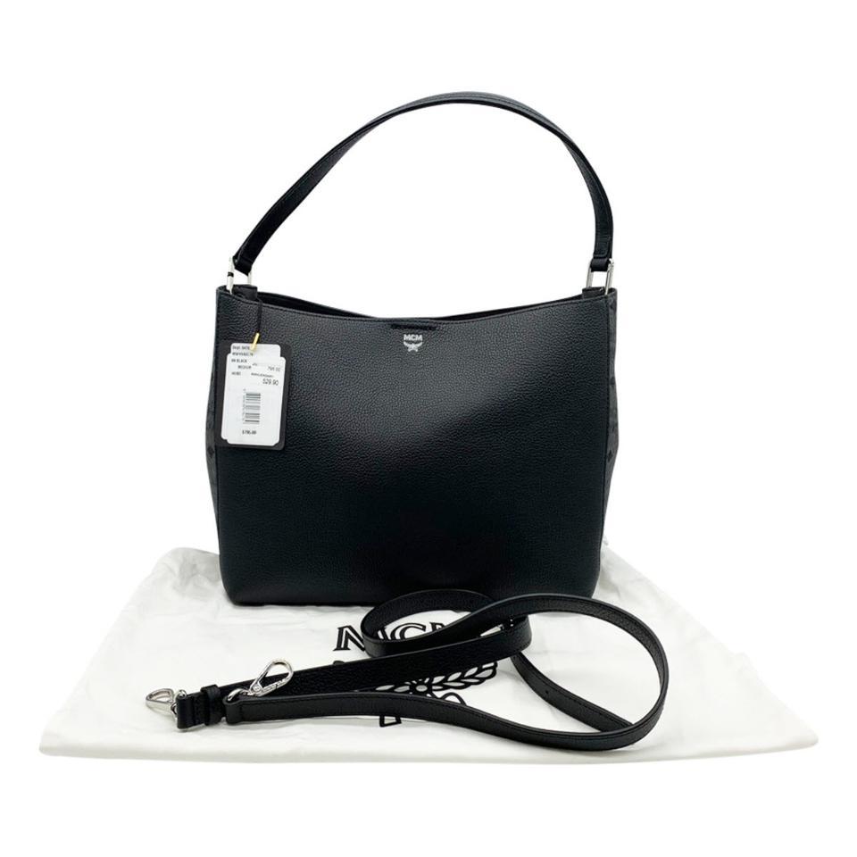 MCM Visetos Shoulder Bag - Black Shoulder Bags, Handbags - W3050729