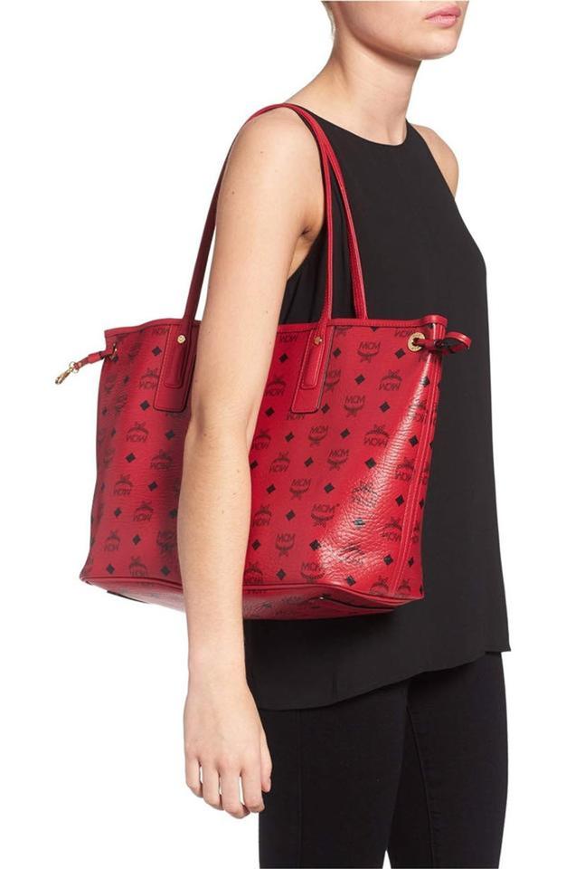 Faux-Leather Medium Reversible Tote