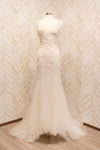 Monique Lhuillier White Lace - September Feminine Wedding Dress