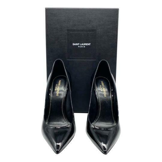 Opyum leather heels Saint Laurent Black size 39 EU in Leather