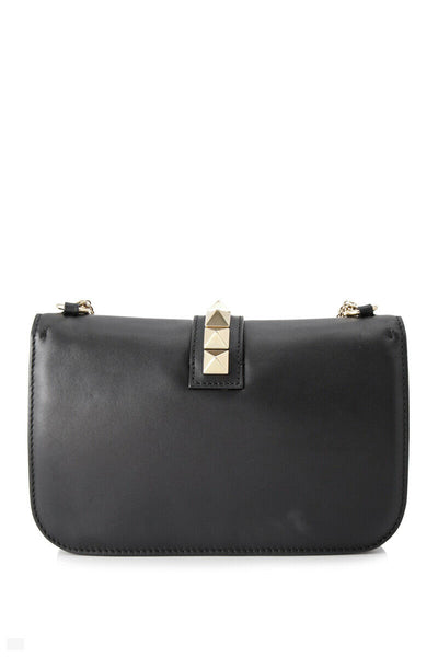 Valentino Garavani Glam Lock Leather Handbag