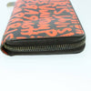 LOUIS VUITTON Monogram Graffiti Zippy Wallet Orange M93711