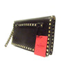 VALENTINO Nappa Rockstud Clutch Black