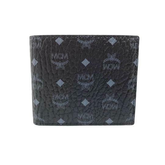 Mcm Visetos Original Coated Canvas Bifold Wallet Black