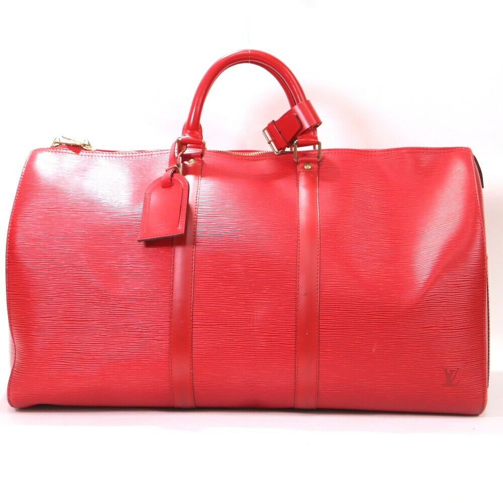 LOUIS VUITTON Epi Keepall 45 Castilian Red