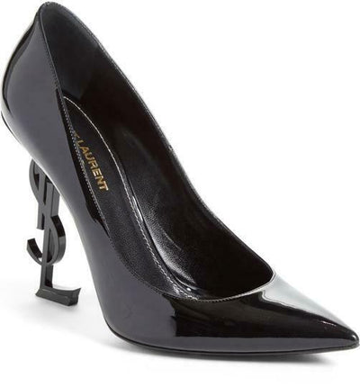 Saint Laurent Black Opium Ysl Patent Leather Pumps