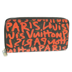 LOUIS VUITTON Monogram Graffiti Zippy Wallet Orange M93711 - MyDesignerly