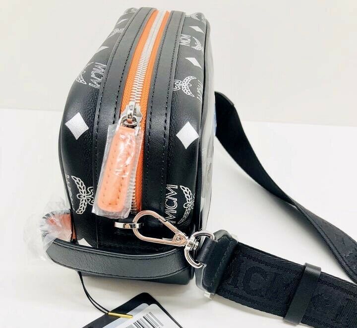 MCM Unisex Black Nylon Reflective Crossbody Camera Bag - MyDesignerly