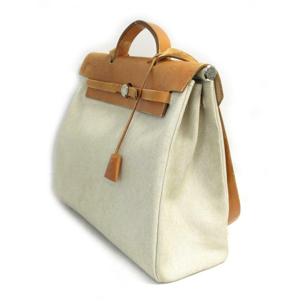  [Hermes] Ale Bag MM 2 Way Handbag Shoulder Bag Toile