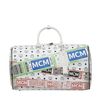 MCM, Bags, Mcm Pink Visetos Weekender Duffle Bag