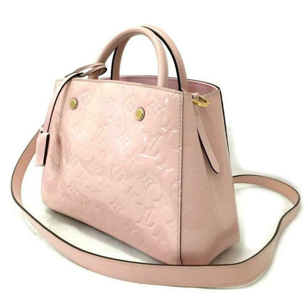 LOUIS VUITTON Montaigne BB Handbag Monogram Empreinte 2WAY Rose Ballerine  Pink
