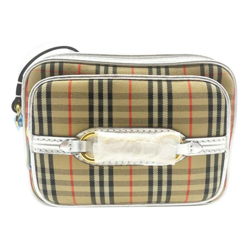 Vintage check link crossbody hotsell camera bag