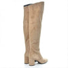 Saint Laurent Beige Suede Babies Over The Knee Boots/Booties