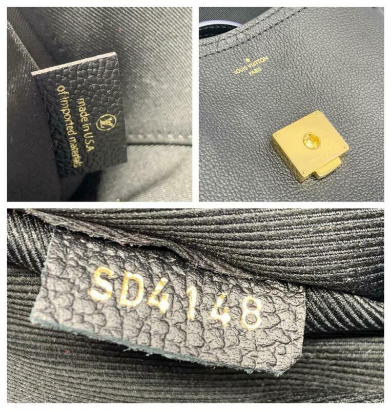 Louis Vuitton, Bags, Louis Vuitton Blanche Bb Embossed Monogram Empreinte  Black Leather Crossbody Bag