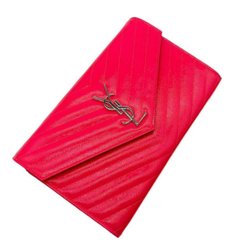 Saint Laurent Saint Laurent women's long wallet in fuchsia leather Pink  ref.1015871 - Joli Closet