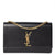 Saint Laurent Monogram Kate Grain De Poudre Medium Classic Satchel Black Leather